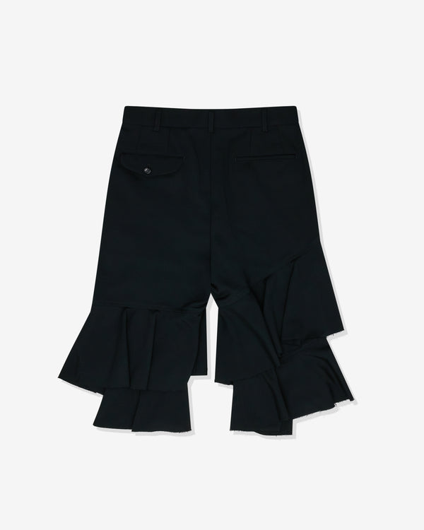 Black Comme des Garçons - Unisex Layered Pleated Bloomers - (Black)