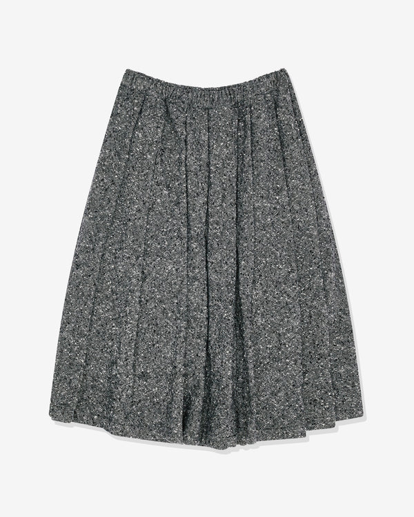 Black Comme des Garçons - Unisex Tweed Nep Skirt - (Black/White)