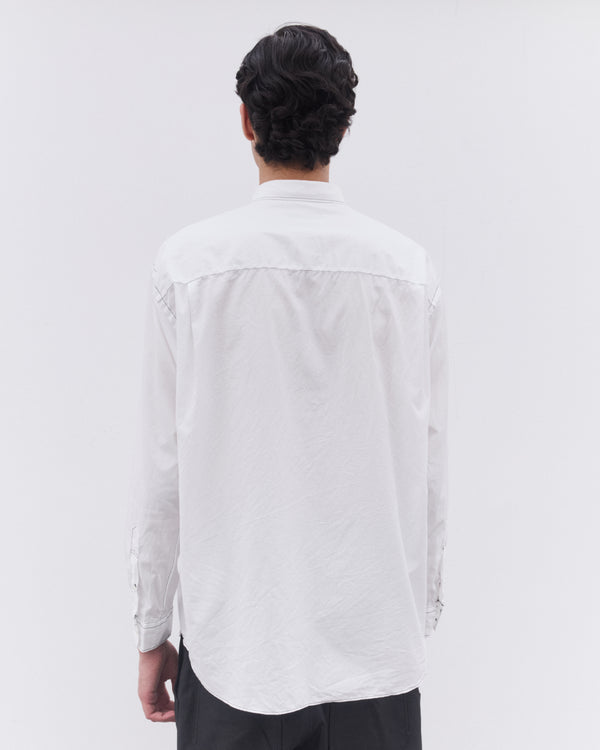 CDG Homme - Men’s Topstitch Shirt - (White)