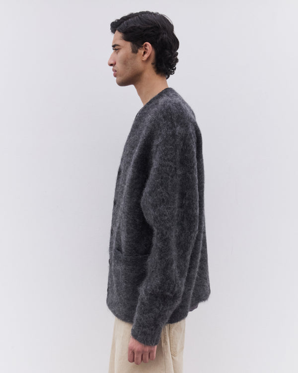 CDG Homme - Men’s Brushed Knit Cardigan - (Grey)