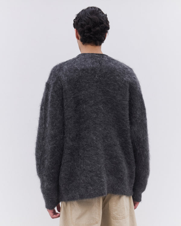 CDG Homme - Men’s Brushed Knit Cardigan - (Grey)