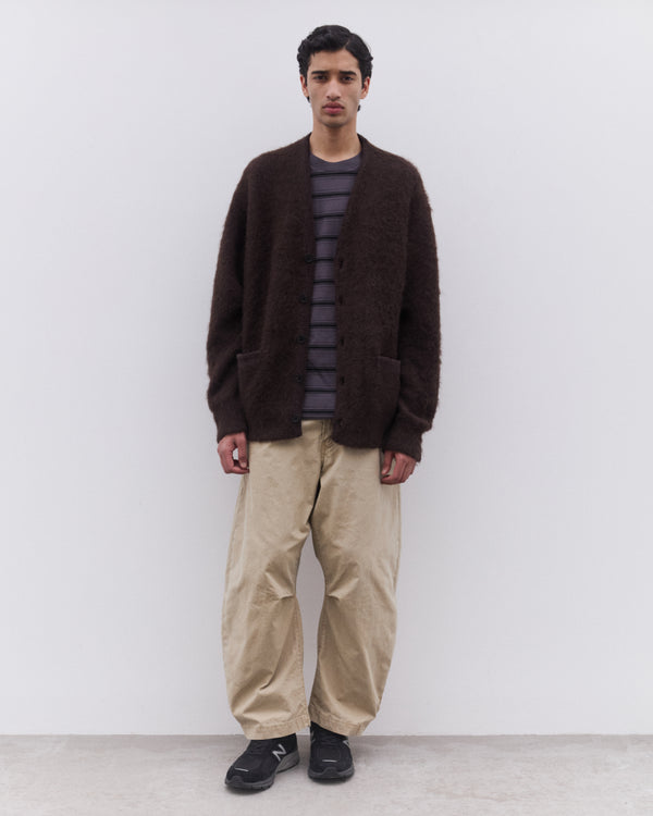 CDG Homme - Men’s Brushed Knit Cardigan - (Brown)