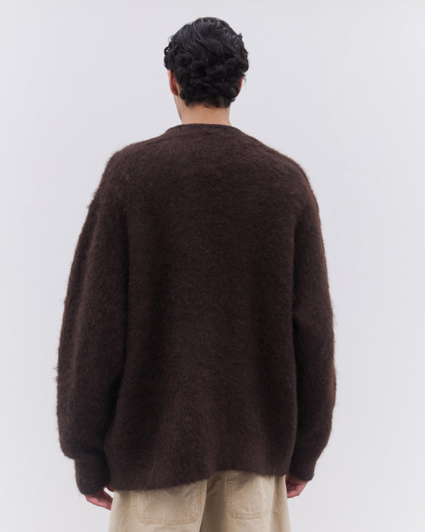 CDG Homme - Men’s Brushed Knit Cardigan - (Brown)
