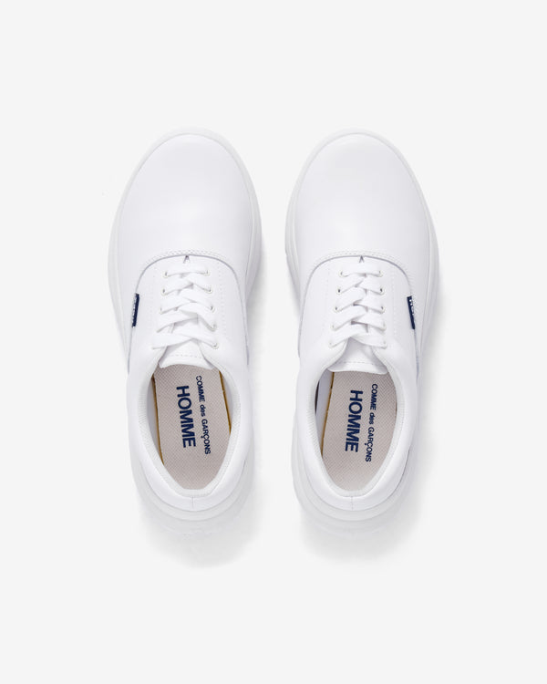 CDG Homme - Men's Double Layer Sneakers - (Smooth White)