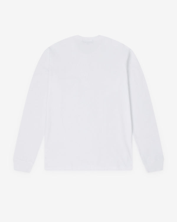 CDG Homme - Men's Long Sleeve Pocket T-Shirt - (White)