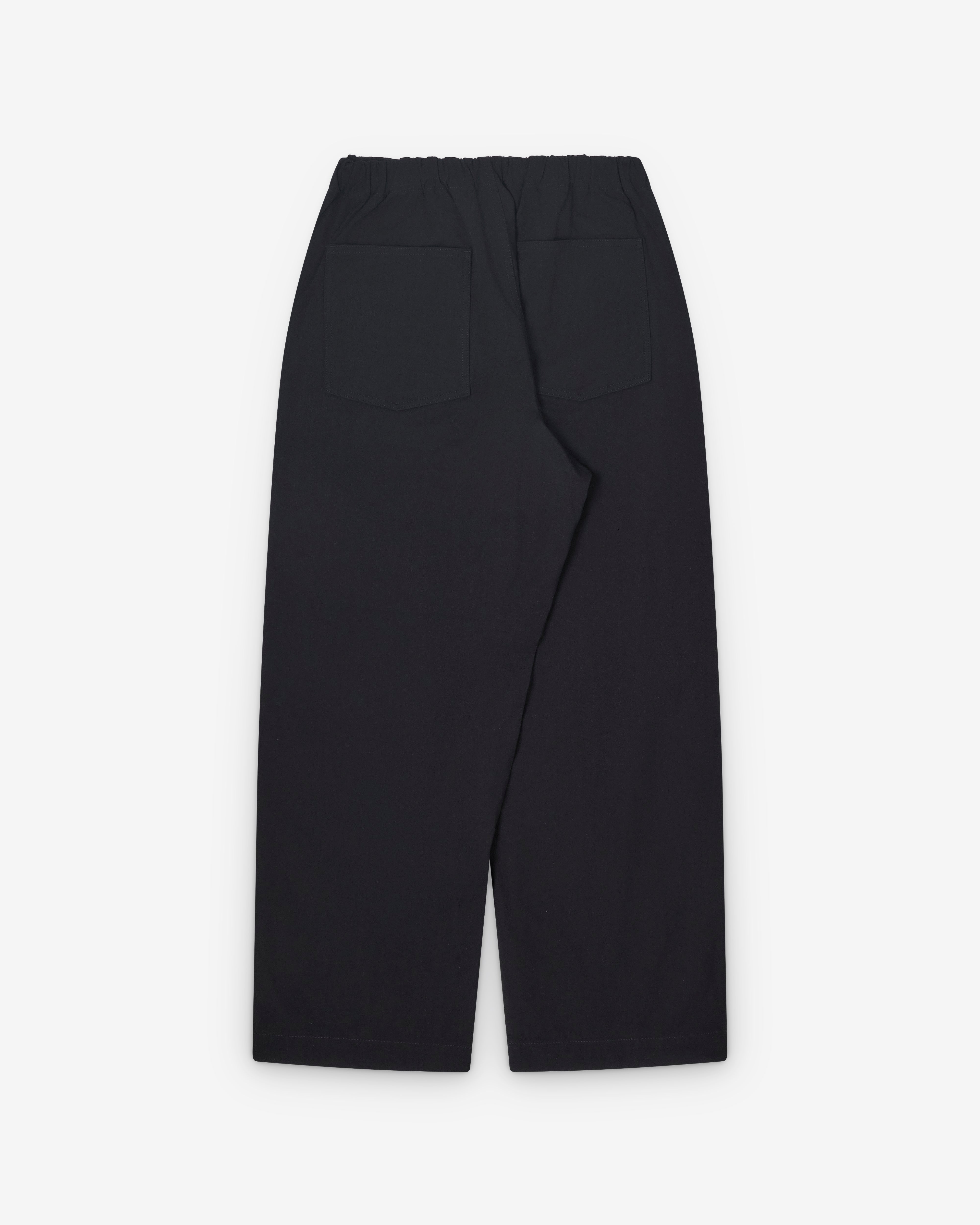 CDG Homme: Men's Elasticated Wide Trousers (Black) | Dover Street