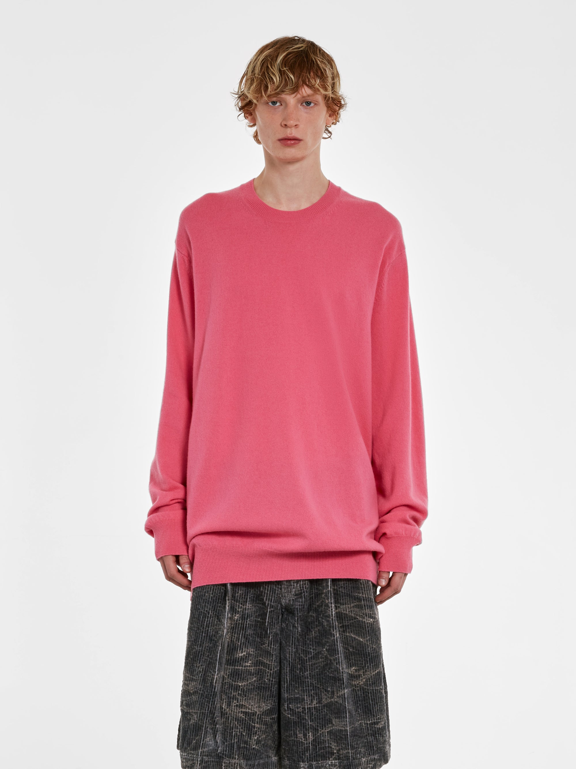 CDG Shirt - Men's Wool Sweater - (Pink) view 1