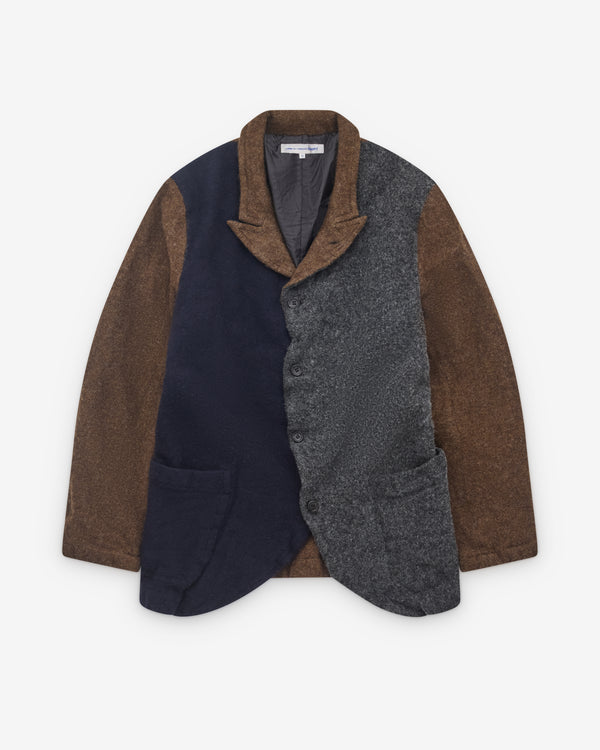 CDG Shirt - Men’s Colour Block Wool Blazer - (Multi)