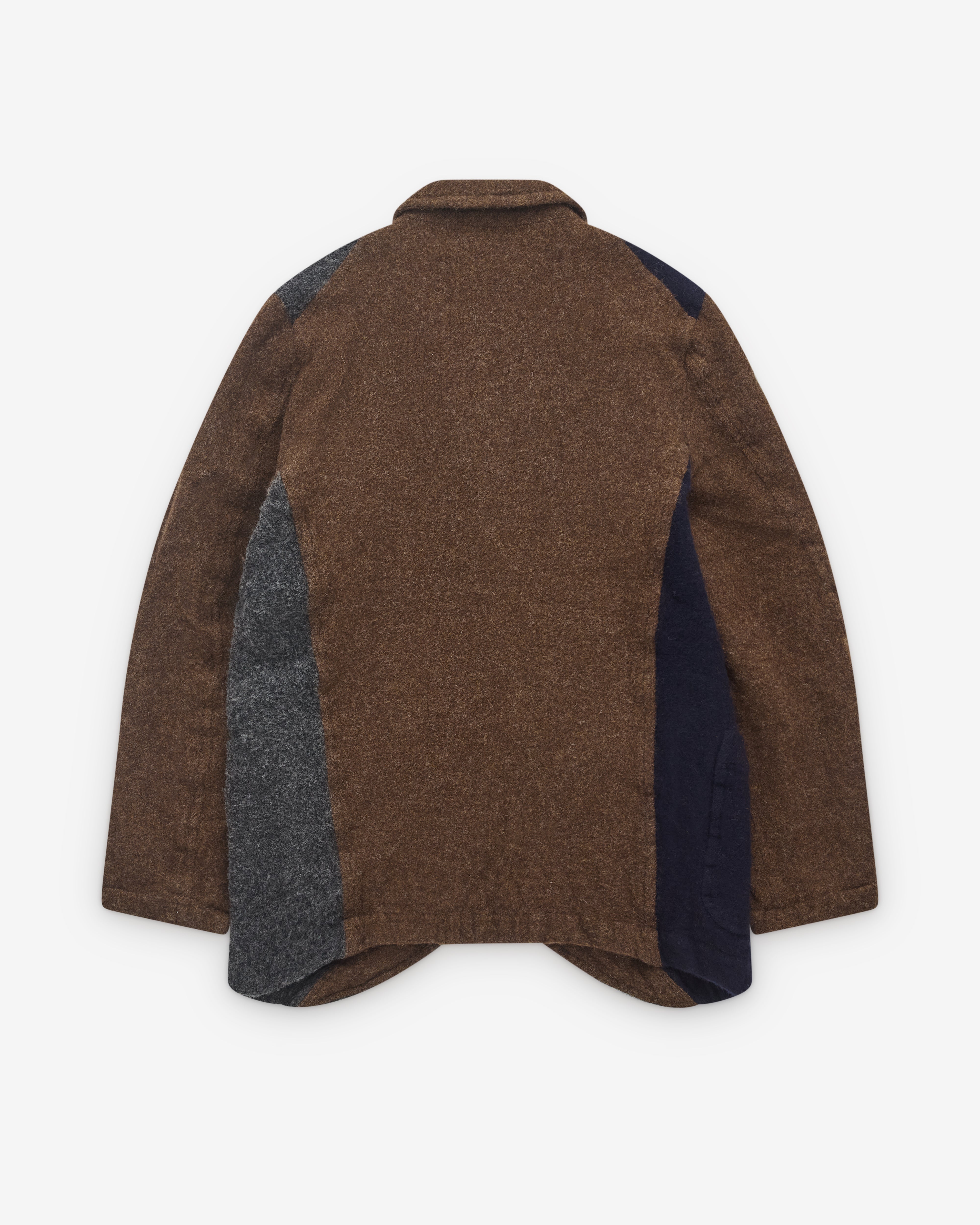 CDG Shirt: Men's Colour Block Wool Blazer (Multi) | Dover Street