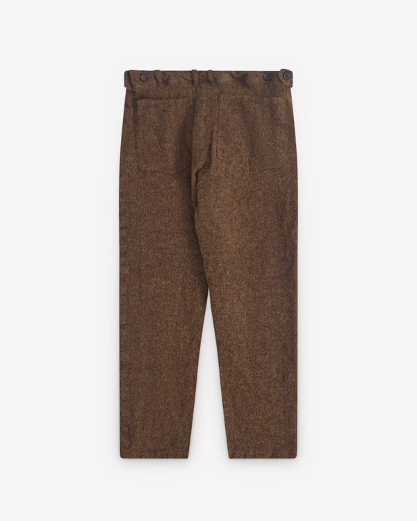 CDG Shirt - Men’s Tweed Tapered Trousers - (Khaki)