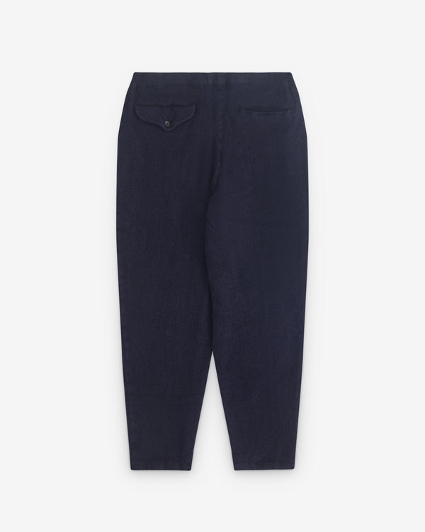 CDG Shirt - Men’s Wool Tweed Tapered Trousers - (Navy)