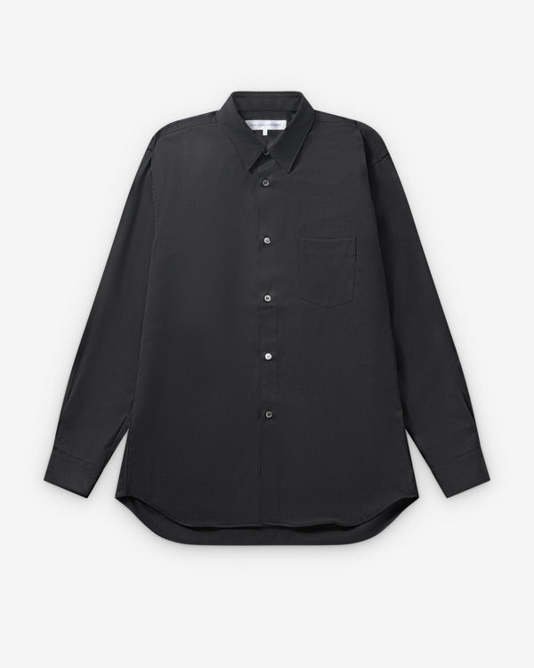 CDG Shirt - Men's Pinstripe Shirt - (Black)