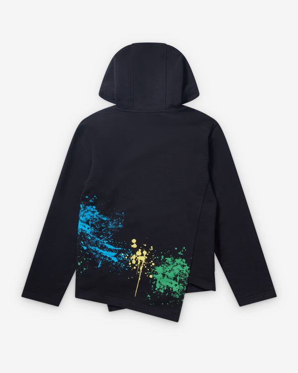 CDG Shirt - Men's Graphic Paint Splatter Hoodie - (Black)