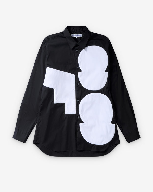 CDG Shirt - Men's Graphic Patch Shirt - (Black)