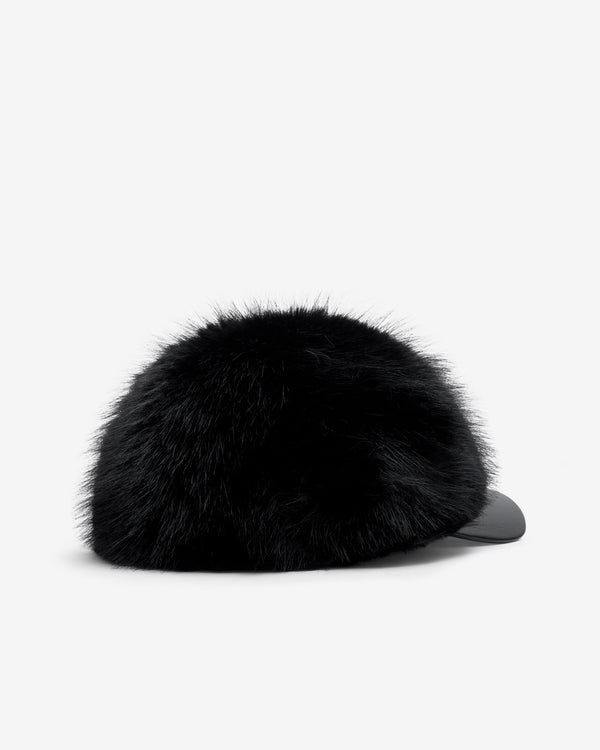 CDG Shirt - Men's Faux Fur Baseball Cap - (Black)