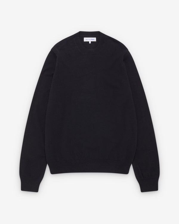 CDG Shirt Forever - Round Neck Lambswool Jumper - (Black)