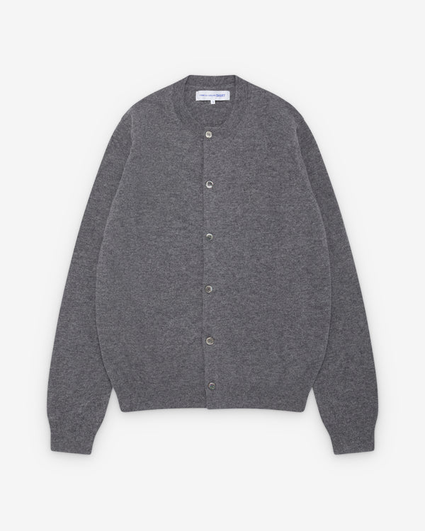 CDG Shirt Forever - Round Neck Cardigan - (Grey)