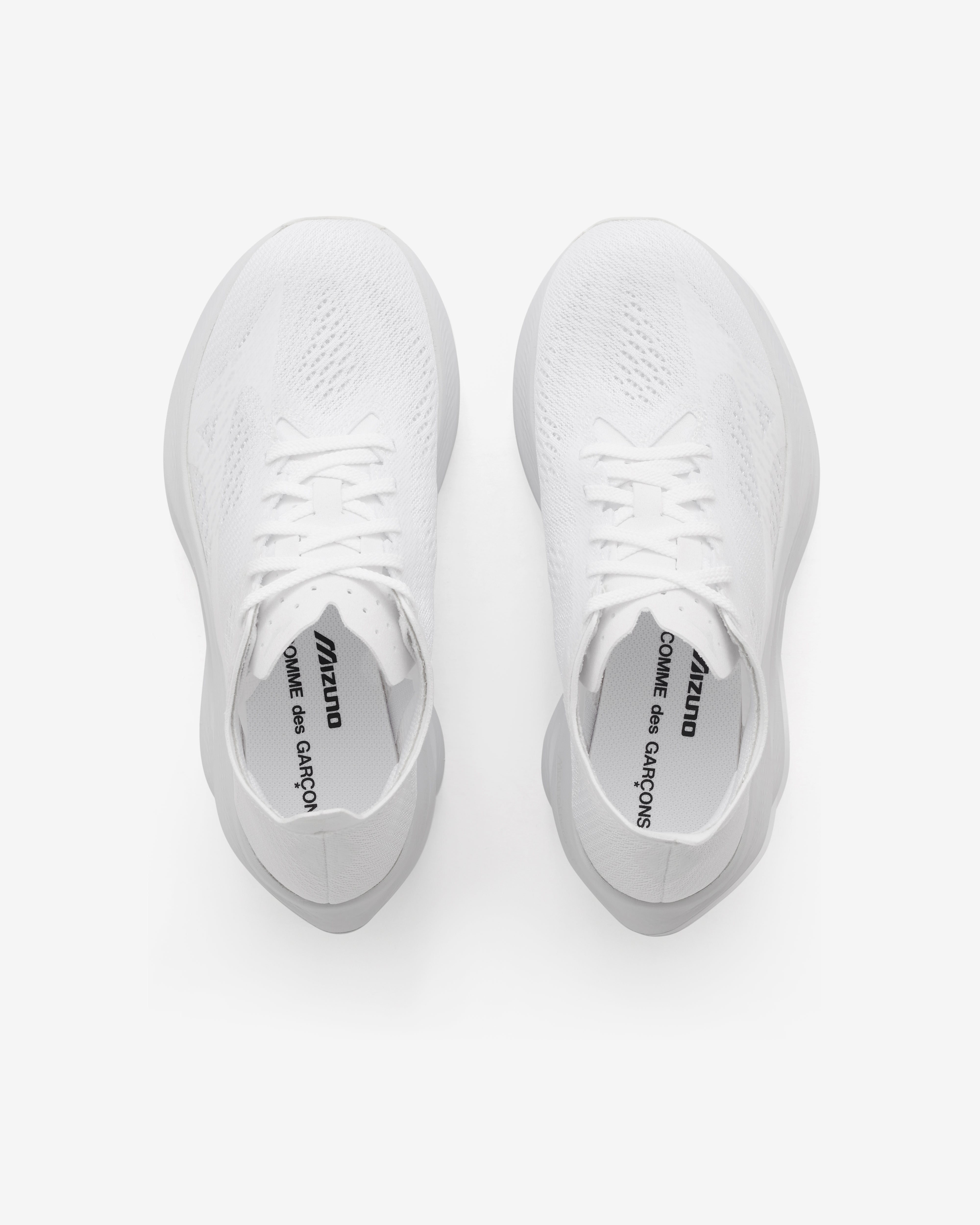 Comme des Garçons: Mizuno Wave Rebellion Pro 3 (White) | DSML E-SHOP