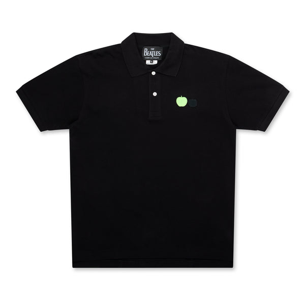 CDG Beatles - Polo Shirt - (Black with embroidered Apples)