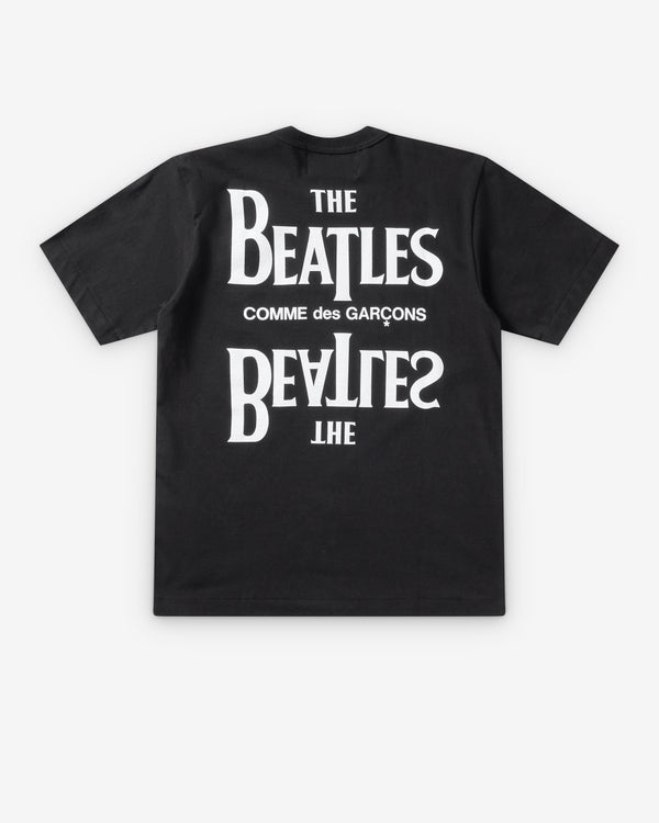 CDG Beatles - Double Logo Back Print T-Shirt - (Black)