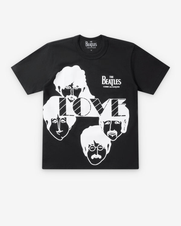 CDG Beatles - Love Print T-Shirt - (Black)