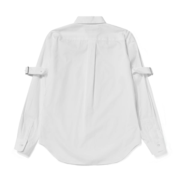BLACK Comme des Garçons - Buckled Arm Shirt - (White)