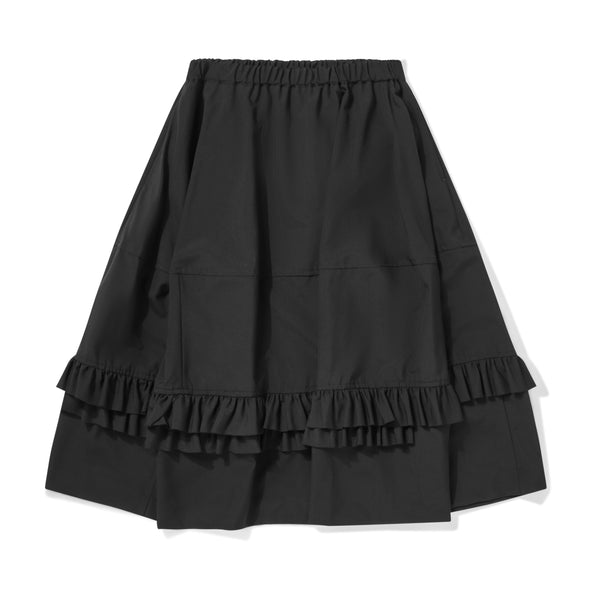 BLACK Comme des Garçons - Tiered Wool Skirt - (Black)