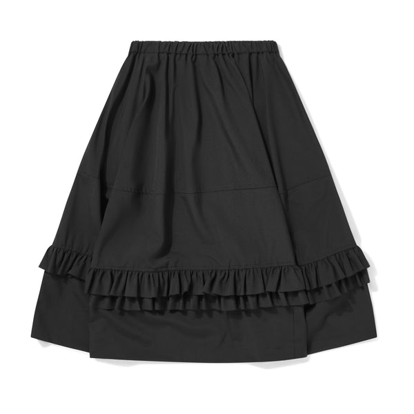 BLACK Comme des Garçons - Tiered Wool Skirt - (Black)