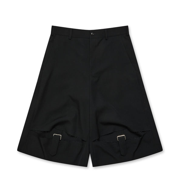 BLACK Comme des Garçons - Wide Leg Shorts - (Black)