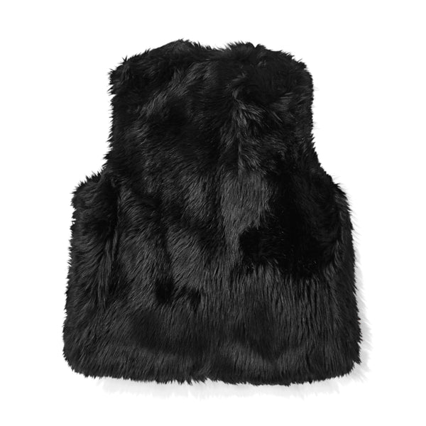 BLACK Comme des Garçons - Faux Fur Sleeveless Vest - (Black)
