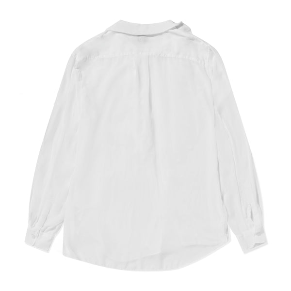 BLACK Comme des Garçons - Ruffled Polyester Shirt - (White)