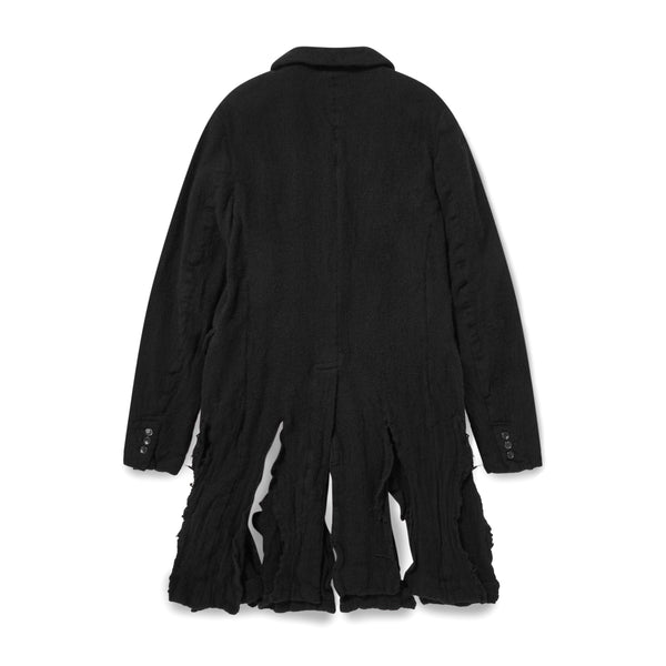 BLACK Comme des Garçons - Long Boiled Wool Jacket - (Black)