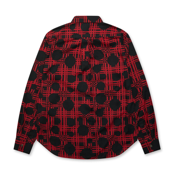 BLACK Comme des Garçons - Reverse Body Patterned Shirt - (Red/Black)