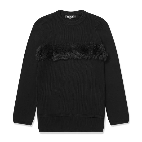 BLACK Comme des Garçons - Faux Fur Sweater - (Black)