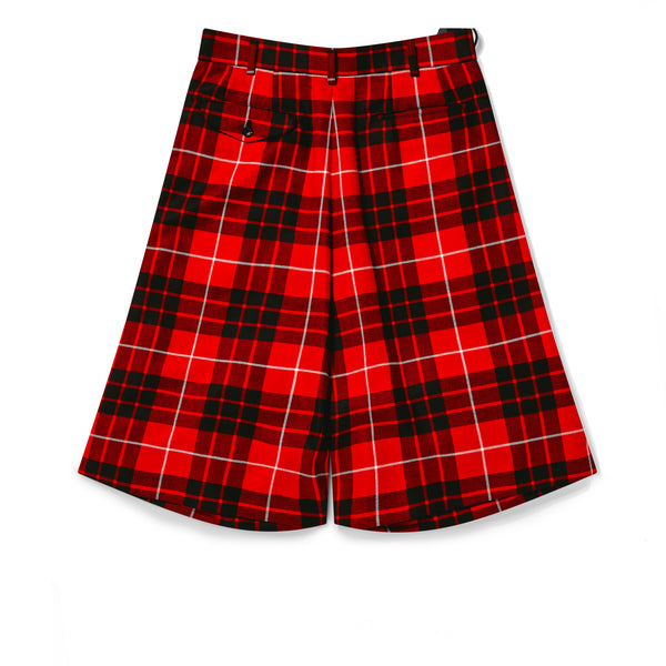 BLACK Comme des Garçons - Lochcarron Tartan Wool Buckle Shorts - (Red/Black)