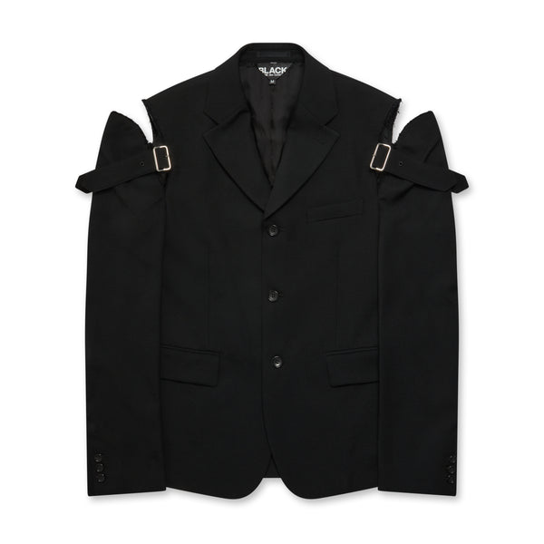BLACK Comme des Garçons - Shoulder Buckle Detail Jacket - (Black)
