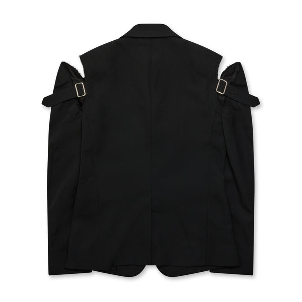 BLACK Comme des Garçons - Shoulder Buckle Detail Jacket - (Black)