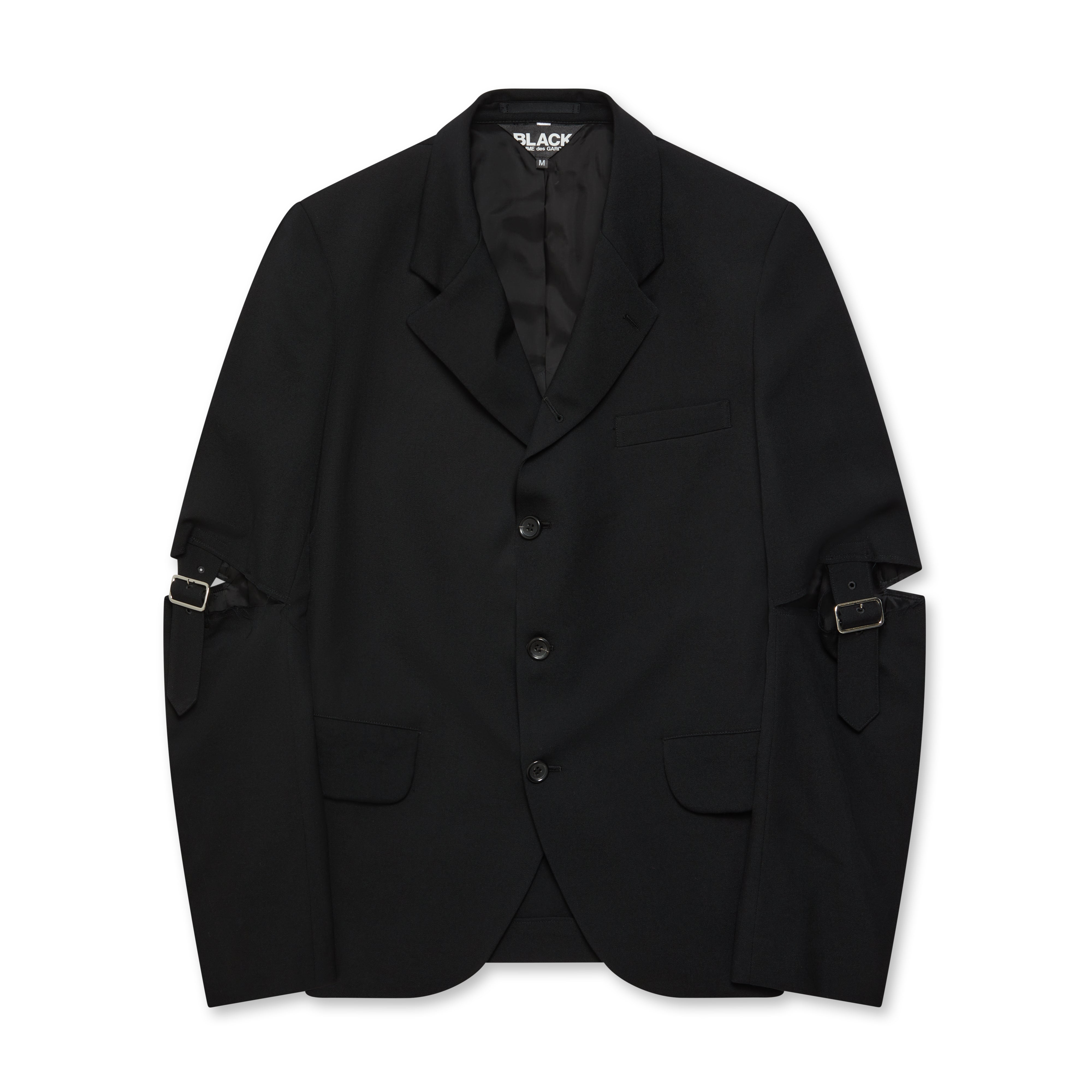 BLACK Comme des Garçons - Elbow Buckle Detail Jacket - (Black)