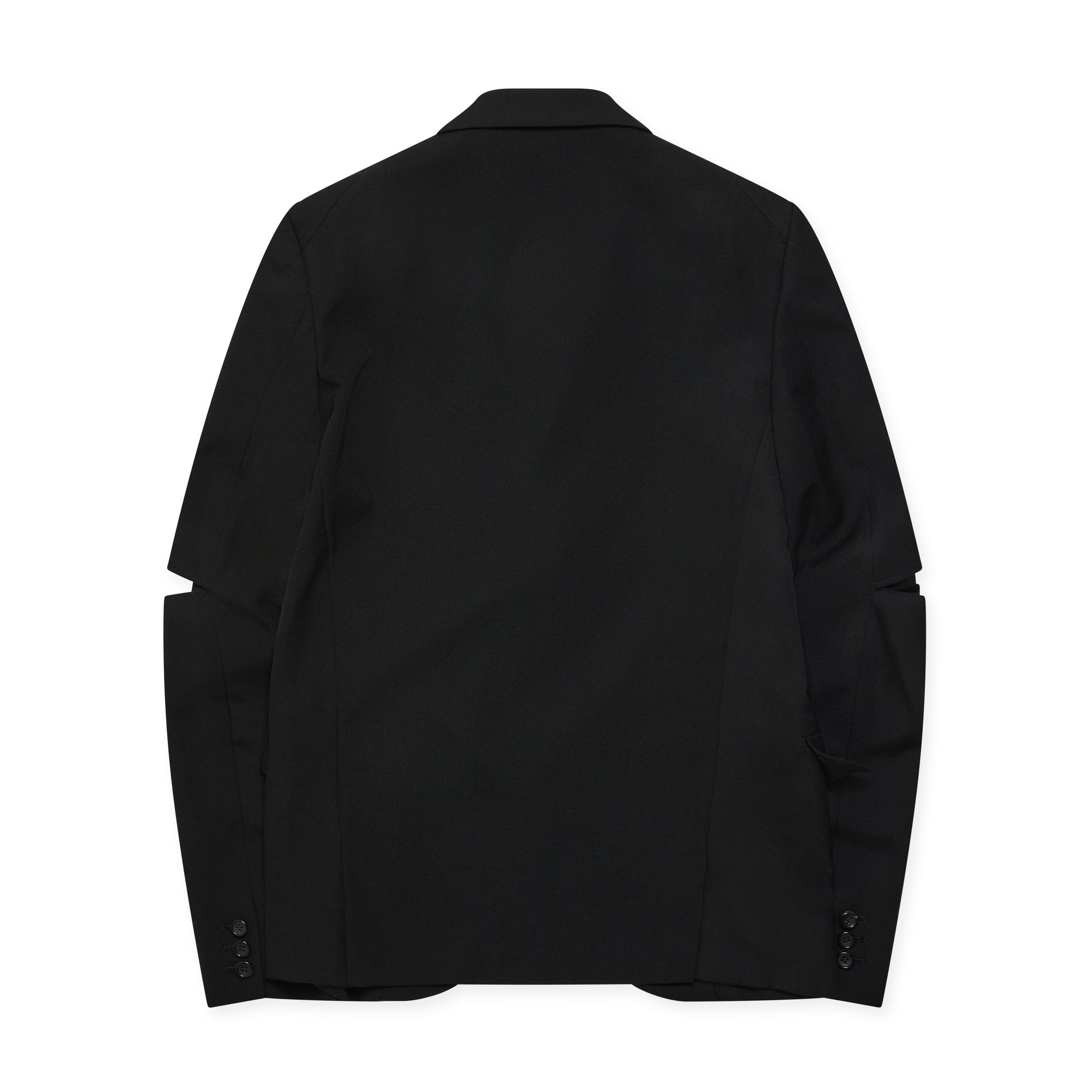 BLACK Comme des Garçons - Elbow Buckle Detail Jacket - (Black) view 2