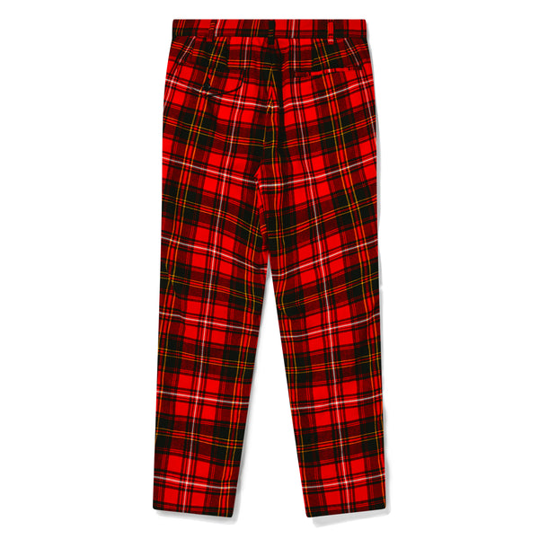 BLACK Comme des Garçons - Buckled Knee Pants - (Red/Black)
