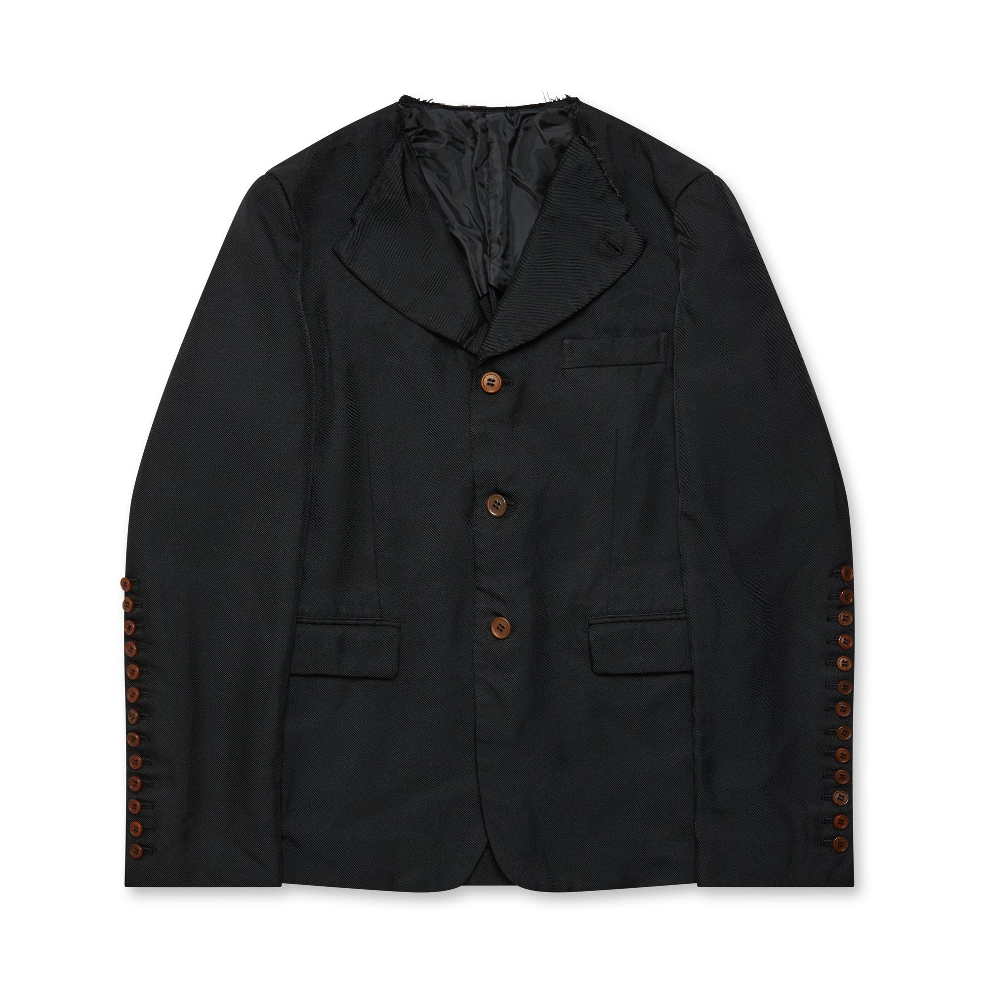 BLACK Comme des Garçons -  Deconstructed Collar Jacket - (Black) view 1