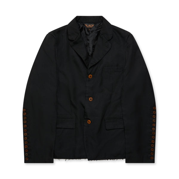 BLACK Comme des Garçons - Raw Hem Jacket - (Black)