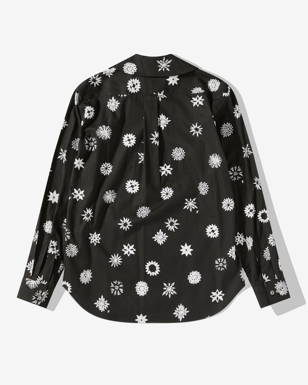 Black Comme Des Garçons - Filip Pagowski Ruffled Shirt - (Print A)
