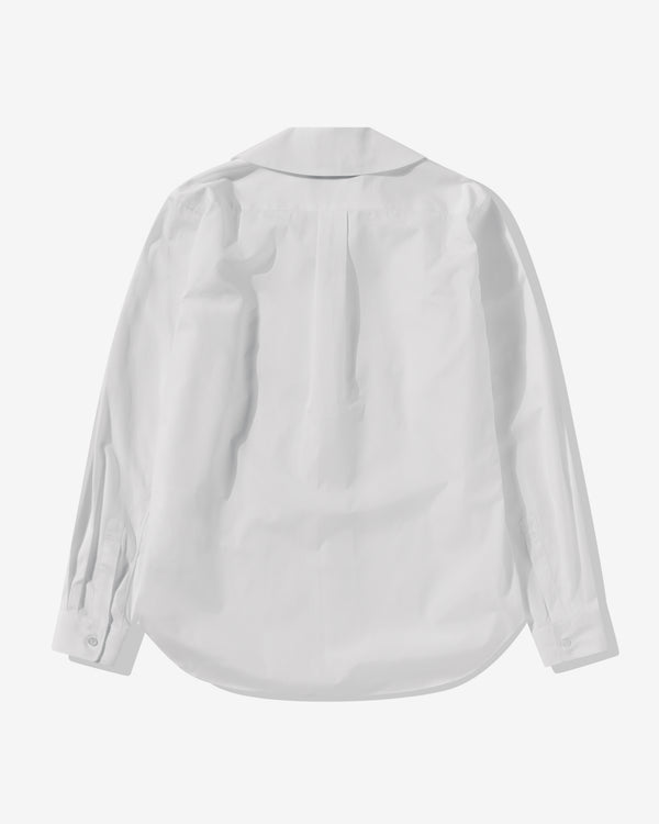 Black Comme Des Garçons - Frill Yoke Shirt - (White)