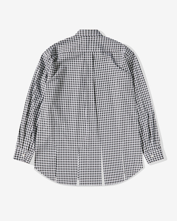 Black Comme Des Garçons - Gingham Check Shirt - (Black/White)