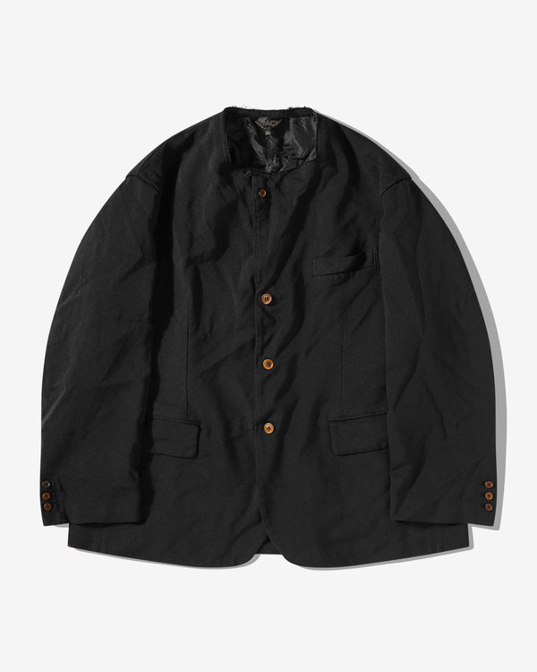 Black Comme Des Garçons - Square Collar Jacket - (Black)