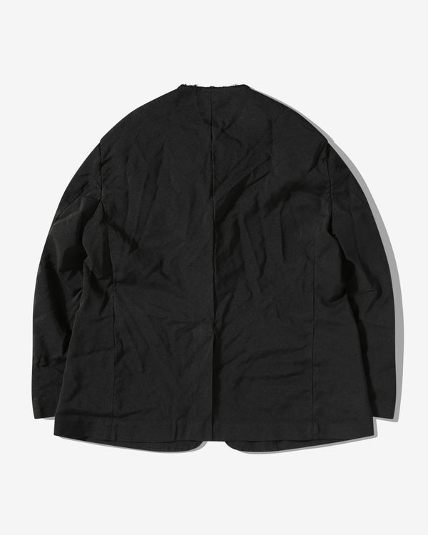 Black Comme Des Garçons - Square Collar Jacket - (Black)