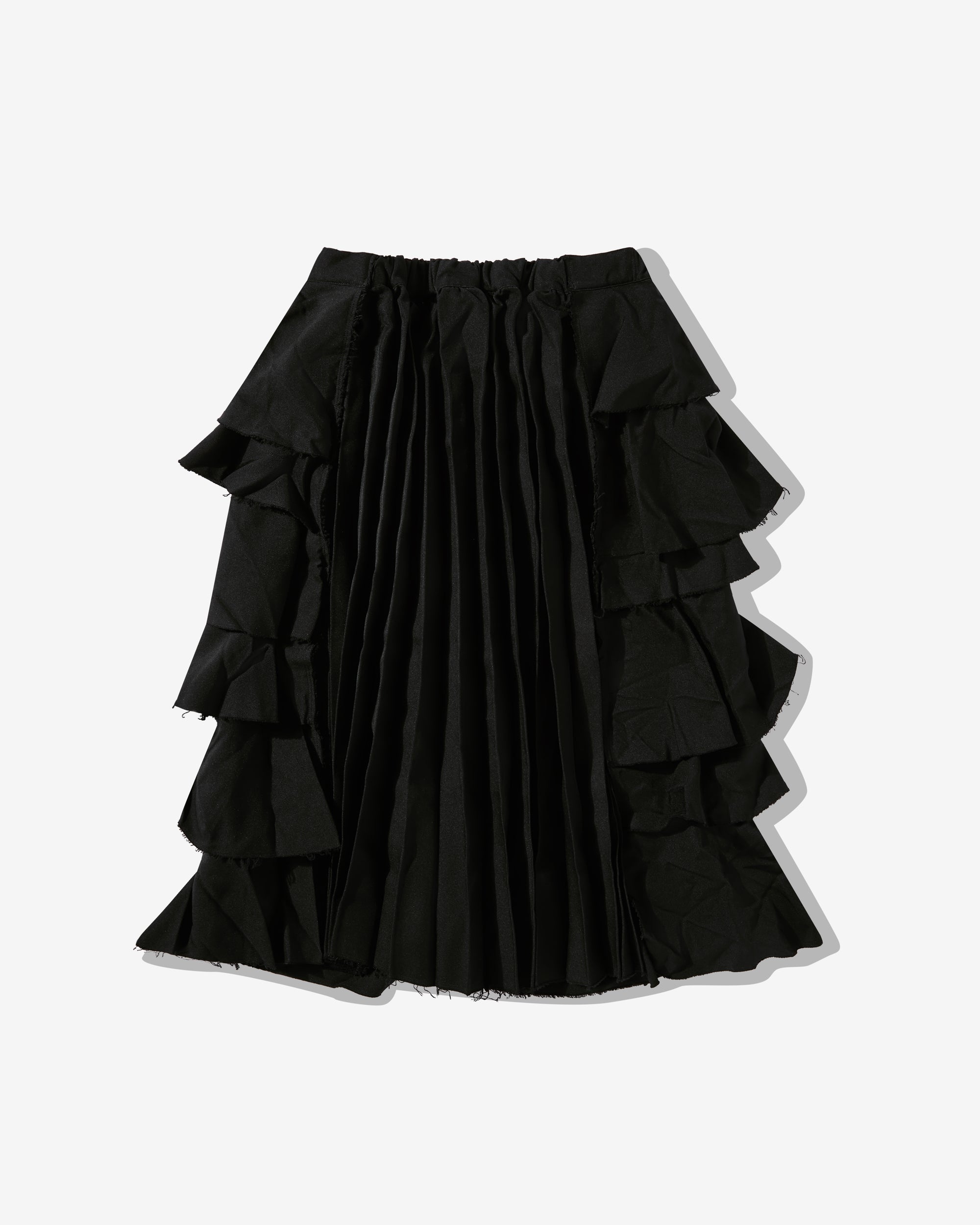 Black Comme Des Garçons - Panelled Split Side Seam Skirt - (Black) view 2