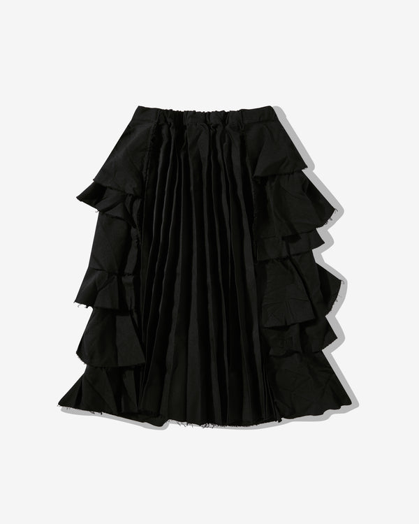 Black Comme Des Garçons - Panelled Split Side Seam Skirt - (Black)