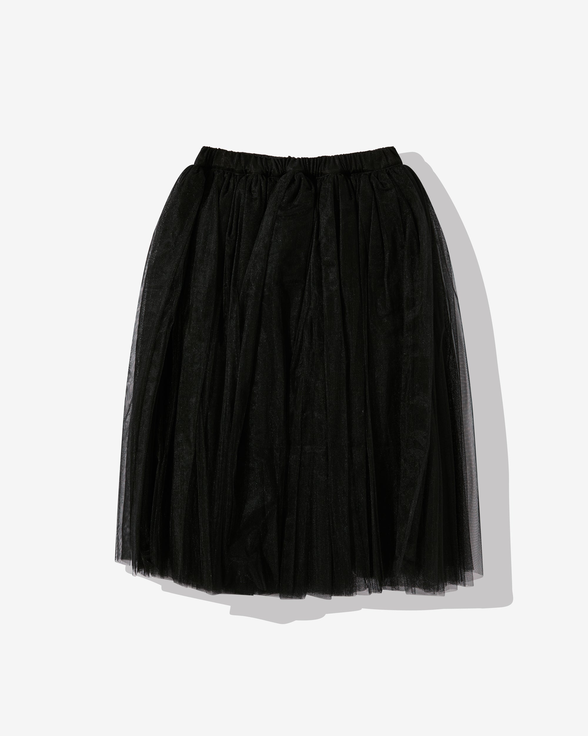 Black Comme Des Garçons - Tulle Mid Length Skirt - (Black) view 1